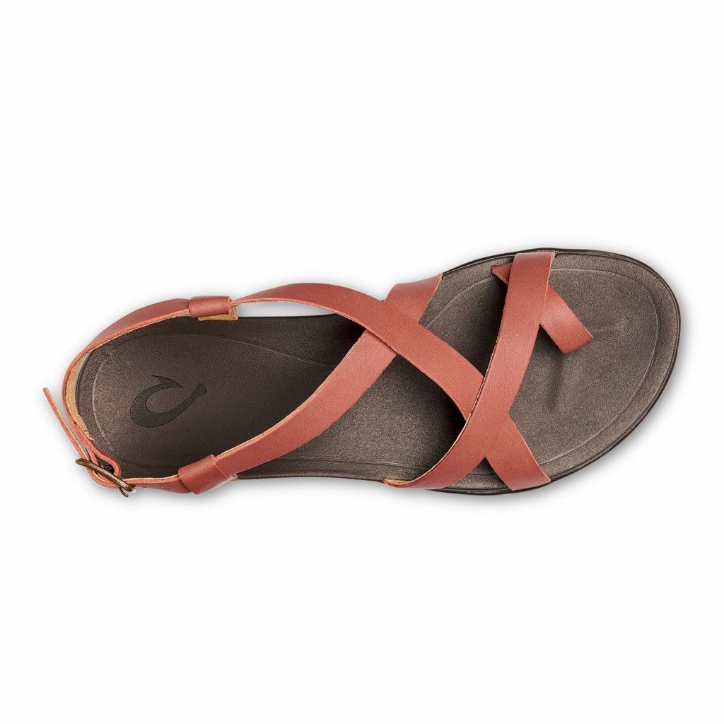 Sandalias Olukai ‘Upena - Sandalias Mujer Coral 20145-072